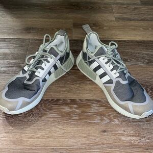 Men’s Olive Adidas NM1 Shoes in Like New Condition Size 12